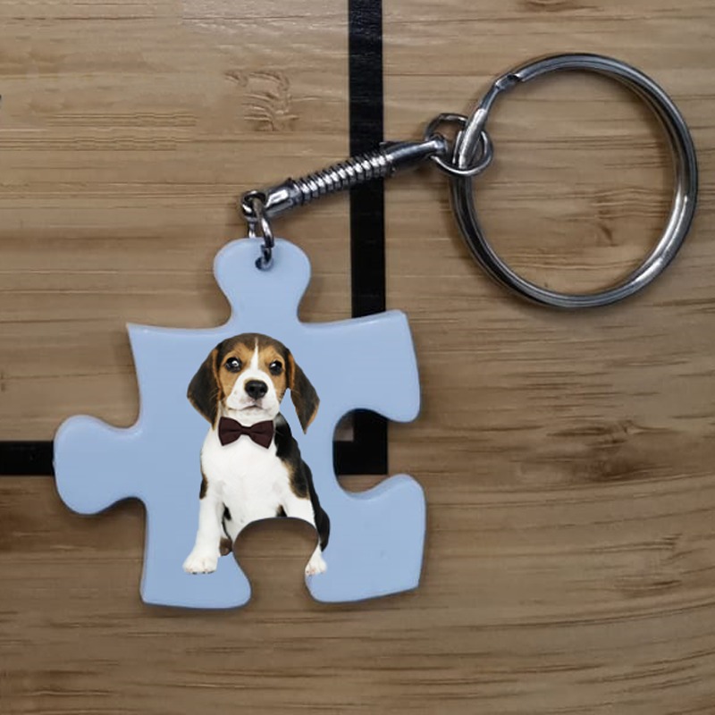 Portachiavi personalizzato a forma di cane