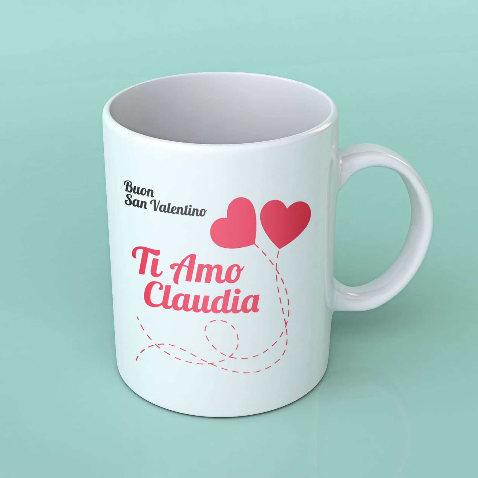 Tazza MUG San Valentino TI AMO personalizzabile