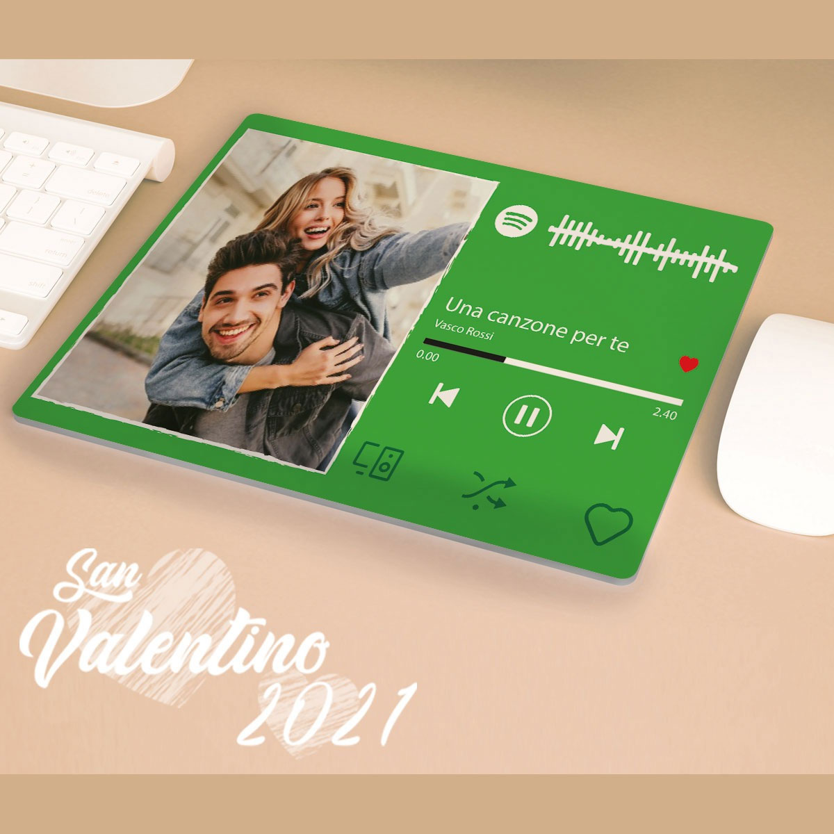 Mousepad con Spotify Code