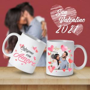Tazza MUG San Valentino con foto personalizzabile